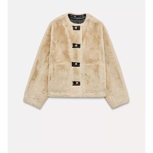 Zara Faux Fur Jacket ZW Collection